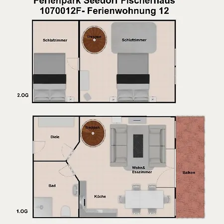 Apartmán Seedorf Fischerhaus - 12 *